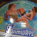 SwimWays Spring Float Premium Duo, Pool Chair Fits 2 Adults, Inflatable Pool Floats Adult with Fast Inflation for Ages 15 & Up, One Size