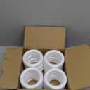 White Foam Ring Circles for Crafts, Wreath Forms (4.6 Inches, 24 Pack)