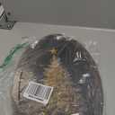 YZSLA Vintage Christmas Tree Oval Framed Wall Art Decor,Dark Antique Moody Christmas Home Room Decor, Winter Xmas Tree Holiday Wooden Antique Picture Wall Decorations for Bedroom Living Room, 15.7x10.2