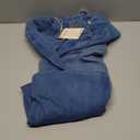 AIMILIA Women's Low Rise Wide Leg Jeans, Boyfriend Baggy Straight Leg Stretch Denim Pants, Crossover Closure Casual Trouser L