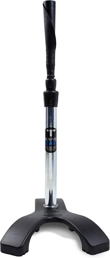 Tanner Heavy Batting Tee | Ultra Durable Hitting Tee with Weighted Claw Base for Ultimate Stability on Uneven Surfaces | Adjusts from 26-43"| Baseball Softball Slow Pitch, Standard/Adult