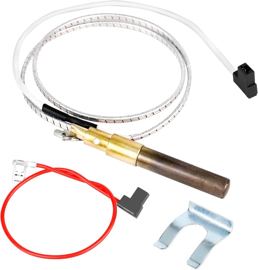 21"100112328 Thermopile for Water Heater,750 Millivolt Waters Heaters Thermocouple Compatible with Reliance,Whirlpool, A.O.Smith,Kenmore, American Water Heater,Rheem Thermopile Replaces 9007872005