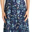 Maggy London Women's Women's Sleeveless High Neck Illusion Hem Lace A-line Formal Wedding Guest Dress, 14