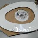 CHURCH Toilet Seat, Easy Clean Hinges Release for Deep Cleans, Durable Enameled Wood Seat, Elongated, White