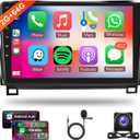 2+64G Android Car Radio Car Stereo for Toyota Tundra 2007-2013/Sequoia 2008-2018 with Wireless Carplay Android Auto, 10.1'' Touch Screen Head Unit WiFi GPS Bluetooth FM RDS Hi-Fi AHD Backup Camera SWC