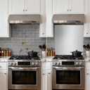 ONEEON Stainless Steel Backsplash Back, 36 x 24 Inch Range Hood Stove