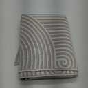 Tiffasea Washable Runner Rug 2x6 ft Hallway Kitchen Runner Rugs Reversible Beige Entryway Runner Indoor Carpet Runners Cotton Woven Modern Area Rugs for Bedroom Bathroom Mudroom