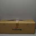 Farmhouse Dining Room Light Fixtures Over Table, Black Pendant Lights for Kitchen Island, 4 Light Linear Chandelier Lighting with Wood (Clear Glass Shade)