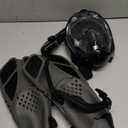 Viginsul Mask Fins Snorkeling Gear for Adults, Full Face Snorkel Mask & Adjustable Swim Fins Snorkel Set, Panoramic View Snorkel Mask Dry Top Anti-Fog Anti-Leak S/M