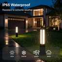 SkyGlow 32" Bollard Light, 12V Low Voltage Aluminum LED IP65 Waterproof Modern Outdoor Landscape Path Lights 3000K Curb Appeal Hardwired for Garden Pathway Lawn Patio Courtyard Driveway Commercial