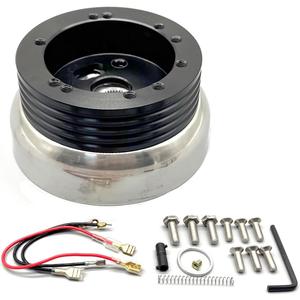 5/6 Hole Billet Steering Wheel Hub Adapter Kit Compatible With Chevy GMC Buick Jeep Cadillac Pontiac Flaming River Ididit