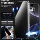 2 x 360 Privacy Screen Protector for iPhone 14 Plus,Full Coverage 9H+ Hardness Tempered Glass Easy Installation Anti Spy Private Bubble-Free
