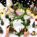 3 Pcs 22.75 Inches Christmas Wreath Winter Snowman Wire Forms