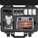 Professional Mini 4 Pro Hard Case, Waterproof Travel Carrying Case Bag for DJI Mini 4/3 Pro, with RC-N2/RC 2 Remote & Accessories (Mini 3/4 Pro Hard Case)