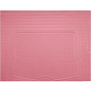 PIC AUTO Heavy Duty Rubber Trunk Cargo Liner Floor Mats, Trimmable to Fit for Car, SUV, Van, and Trucks – All-Weather Protection, Anti-Slip Backing, Easy to Clean, Durable and Long-Lasting (Large, Pink)
