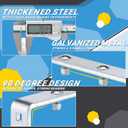 Zonon 2 Pack Flush Fender Bracket, Flush Trailer or Boat Trailers Galvanized Metal Brackets for 8" & 12" Fenders