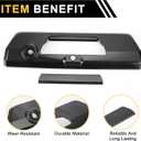 1 Set Tailgate Handle Cover Exterior Trim for Ford F-150 2021-2024 ABS Carbon Fiber Pattern Black