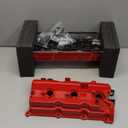 MITZONE Upgrade Aluminum Valve Covers Left and Right Compatible with 2003-2008 Nissan 350Z Infiniti FX35 G35 M35 VQ35DE 3.5L Part # 13264AM600 13264AM610