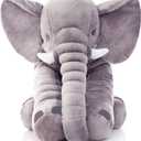 Ryttir 24 Inch Fuzzy Large Elephant Stuffed Animal, Soft Stuffed Elephants Plush Toy Newborn Gift, Funny Elephant Gifts for Baby Women Girls Boys