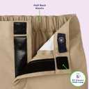 French Toast Boys Adaptive Bermuda Shorts with Hook and Loop Closure (8, Navy)