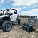 KEMIMOTO PRO XP Cargo Box 73QT Compatible with 2020-2026 Polaris RZR PRO XP/4 2022-2024 RZR Turbo R/4, 2025-2026 Pro S UTV Rear Storage Gear Tool Bed Box Polyethylene Two Lockable Latches 2883751