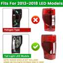 Lochnchn LED Tail Rear Lights W/Blind Spot Compatible with Ford F250 F350 F450 Super Duty 2020 2021 2022 Brake Taillights Lamp Assembly Left Driver Side Replace LC3Z13405E FO2800282