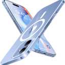 TORRAS Magnetic Slim Fit for iPhone 17 Case, Ultra-Thin Compatible with MagSafe, Stronger Magnetic + Thinner, Lightweight Matte Anti-Scratch Hard PC Cover Phone Case for iPhone 17, Clear