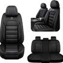 5 Seat Covers for GMC Yukon 2010-2026 Breathable Car Seat Covers, Anti-Slip Waterproof Car Seat Protectors with Airbag, Automotive Vehicle Cushion with Storage Pockets (Standard, Black)