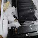 GarveeHome Black Dresser, Modern 5 Drawer Dresser for Bedroom with Gold Handle and Large Drawer, Wood Double Chest of Drawers and Storage Organizer for Living Room, Hallway, Entryway