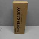 Shower Caddy Hanging - Never Rust Shower Hanging Organizer - Aluminum Over the ShowerHead Caddy with Soap Basket and 6 Hooks for Razor/Sponge (Black)