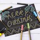 Dyvicl Metallic Marker Pens - Set of 10 Medium Point Metallic Markers for Rock Painting, Black Paper, Card Making, Scrapbooking Crafts, DIY Photo Album