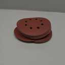 5 Inch 8Hole Hook and Loop Sanding Discs Sandpaper Red Round 220 Grits Sandpaper for Random Orbital Sander (220 Grit 52Pack)