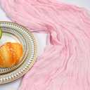 6 Pack 10FT Pink Cheesecloth Table Runner 120 Inch Long Gauze Rustic Boho Spring Cheese Cloth Table Runner Sheer Fabric Decorations for Holiday Party Wedding Banquet Bridal Baby Shower Dcor