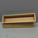 Kitchen Drawer Organizer Bins, Stackable Bamboo Deep Drawer Organizer for Silverware, Utensils, Cutlery, Flatware, Junk Drawer, Dresser, Bathroom, 12" x 3" x 2.5" (Set of 2)