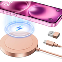 Bohuma Magnetic Wireless iPhone Charger: Mag-Safe Charging Pad Compatible with iPhone 16 15 Pro Max Plus 14 Pro Max Plus 13 12 Pro Max AirPods Pro 3 2- Fast Charger Pad Dock for Home Office