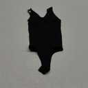 BRABIC Bodysuit Shapewear for Women Tummy Control Panties Seamless Sleeveless Tops V-Neck Camisole Jumpsuit(Black Thong, X-Small/Small)