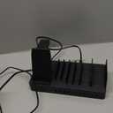 510W Fast Charging Station for Multiple Devices, 10 Port USB C Charger Station with Flame-Retardant Material & 8 Cables for iPhone, Android, iPad, Tablets, Family Office Desk Charging Dock Organizer