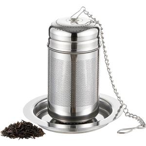 RhythmFit Tea Infuser For Loose Leaf Tea, Extra Fine Mesh Tea Diffusers For Loose Tea, 316L Stainless Steel Tea Strainer, Reusable Tea Steeper For Coffee, Herbs, Fruit, Spices（3.4oz）