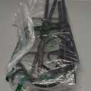 String Light Poles for Outside 4 Pack, 10ft Metal Outdoor String Light Poles for Deck - Ideal for Patio, Garden, Yard, Front Porch Decorations, Black