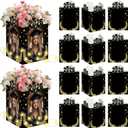 12 Set 2026 Graduation Centerpieces Box for Table Decorations Lighted Photo Display Frame Box 8x6 Inch Picture Frames Display for College Graduate Party Favor Gifts Photo Props(Black,2026)