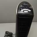 Lasko 1500W Ceramic Tower Space Heater with Remote, Thermostat, Timer & Widespread Oscillation, Portable Electric Heater for Indoor Use, Bedroom & Living Room, 751320 (Grey/Black)