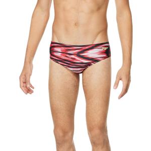 Speedo Men's Swimsuit Brief ProLT Printed Team Colors (38, Wave Speedo Red) M