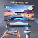 [Short Throw/Built in Apps] Projector 4K with WiFi and Bluetooth, 2000ANSI TOF Auto Focus Keystone Smart Projector for Dolby Audio Home Theater Movie, Kogata Outdoor Projector Portable Ceiling Gray