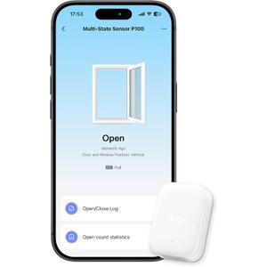 Aqara Multi-State Sensor P100, Thread/Zigbee Door and Window & Vibration Sensor, Open/Close or Object Monitoring, 10-Level Sensitivity, Supports Apple Home, Home Assistant, Alexa, White