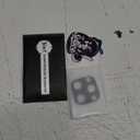 Uyiton Compatible with iPhone 15 Pro/iPhone 15 Pro Max Camera Lens Protector, [Not Easy to Break][Strong Adsorption][Case-Friendly] Metal Tempered Glass Rear Camera Screen Cover - Blue Titanium