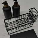 Cisily Kitchen Dish Soap Dispenser Set with 2 Pack 16.9oz Black Glass Bottle and Sponge Holder, Dish Soap Dispensers with Adjustable Sponge Holder, Vintage Hand and Dish Soap Dispensers Set