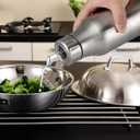 Stainless Steel Oil Dispenser Bottle - Leak-Proof Olive Oil Decanter for Kitchen(17Oz) (16.9 Ounces)