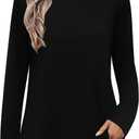 Elesomo Womens Shirts Casual Crew Neck Short/Long Sleeve Tunic Tops Tees XL