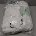 Deconovo Solid Curtains  Room Darkening, Noise-Reducing, Thermal Insulated  Energy-Efficient Window Treatment for Bedroom, Living Room & Home Office  2 Panels, Pure White, 52W x 84L Inch