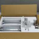 Brushed Nickel Bathroom Light Fixture, Industrial Up & Down Wall Vanity Sconce Indoor Farmhouse Glass Rods Bath Vanity Light Mirror Lighting Lamps Wall Mounted E12 Socket(Without Bulbs)